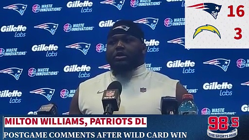 Milton Williams postgame after Chargers win