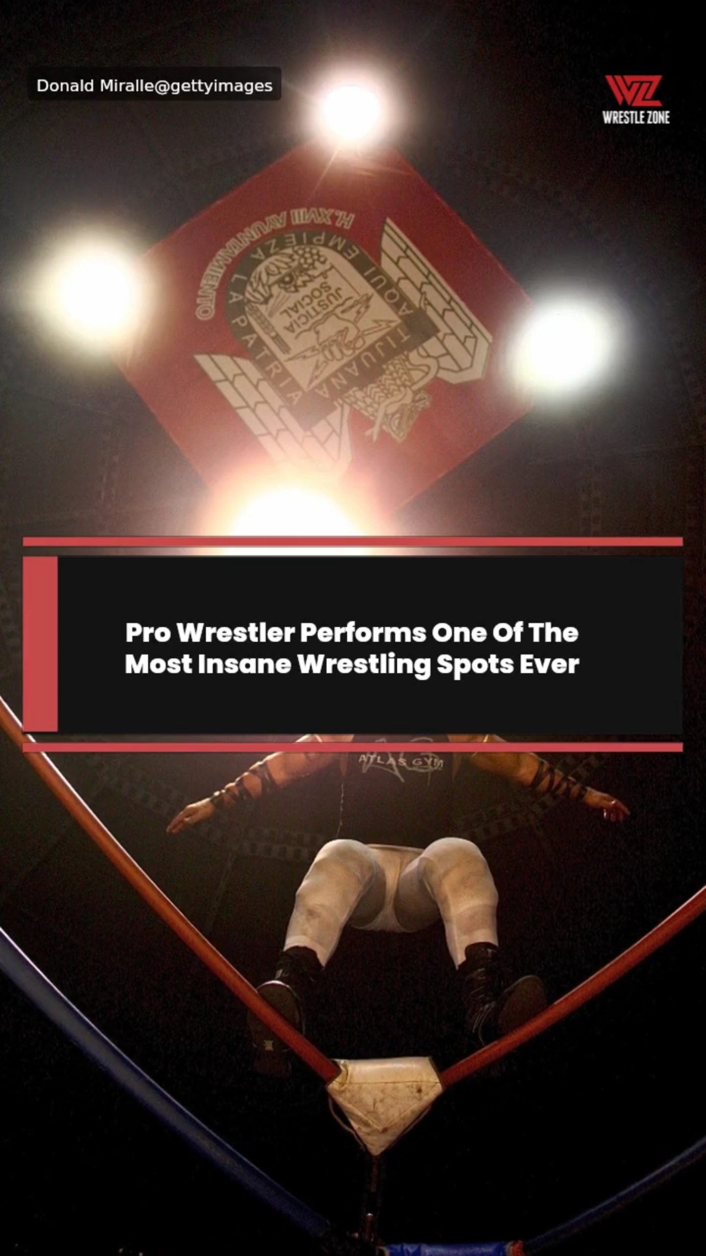 Pro Wrestler Performs One Of The Most Insane Wrestling Spots Ever