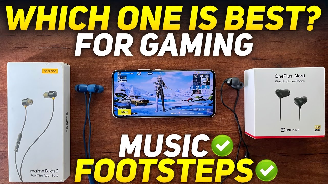 REALME BUDS 2 VS Oneplus Nord Wired 🔥 BGMI TEST | BEST WIRED GAMING EARPHONES UNDER 1000 RS