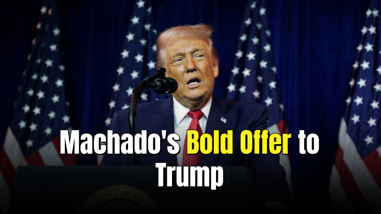 Trump on Getting Nobel From Machado: ‘That Would Be a Great Honor’