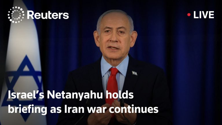 LIVE: Israel’s Netanyahu holds a briefing as Iran war continues