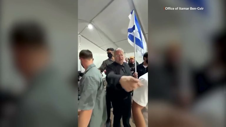 Footage appears to show Israel’s Ben-Gvir taunting detained flotilla activists