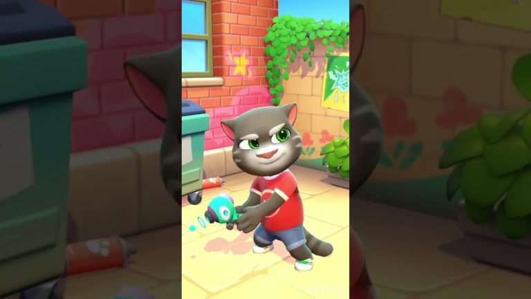 Talking Tom Bee Inside Ear My Talking Tom 2 #shorts #tom #challenge #mytalkingtom2 #cute#cat#usa