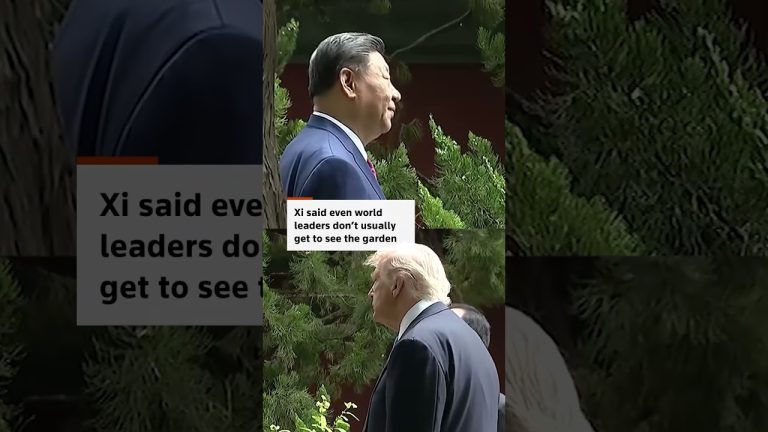 Trump and Xi tour rarely accessed Zhongnanhai garden