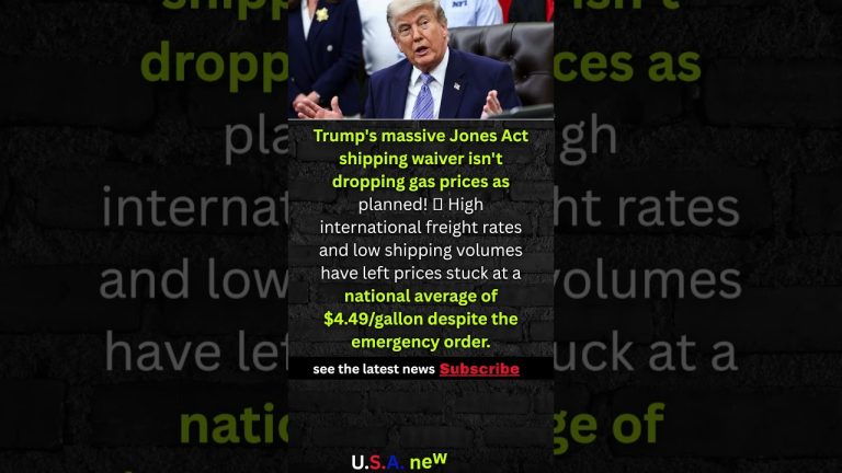 Trump’s Fuel Shipping Waiver Fails #shorts #USA #NEWS