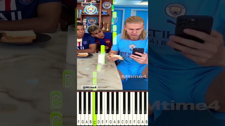 Yamal Tried to Prank Haaland and Got Tricked 💀 @Mtime4 – Piano Tutorial