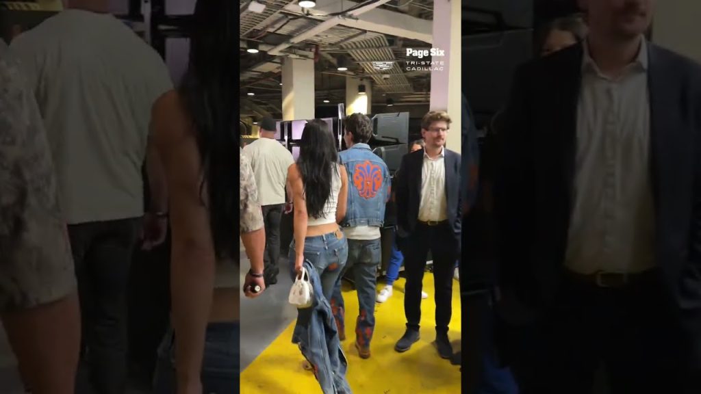 Date night for Timothée Chalamet & Kylie Jenner at Knicks vs Spurs Game 4 of the NBA Finals #shorts