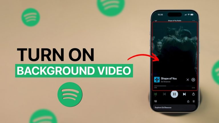 How to Turn On Background Video in Spotify?