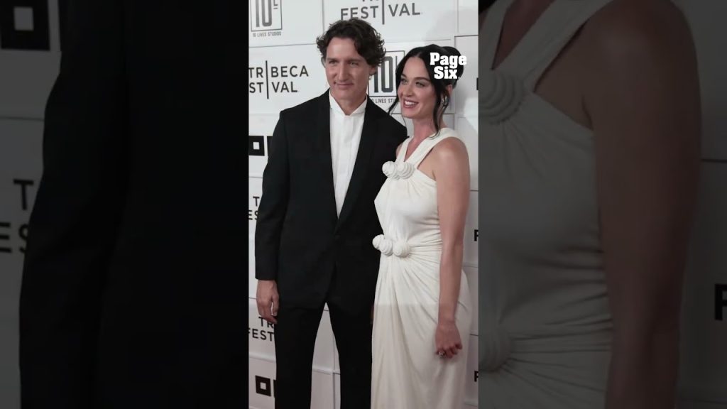 Katy Perry and Justin Trudeau are red carpet official. 🥰  #shorts