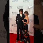 Living for this link up!! Taylor Swift and Sombr at the 2026 Songwriters Hall of Fame. 🥹🤍🎶 #shorts
