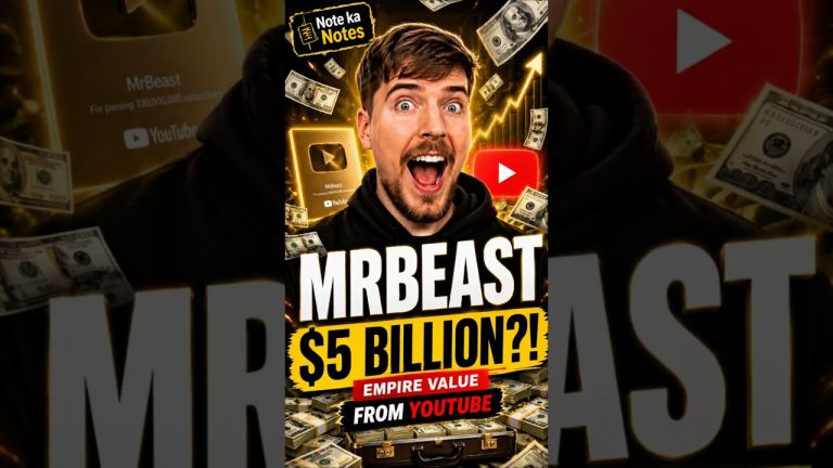 MrBeast’s $5 Billion Empire?!: How He Turned YouTube Views Into Millions #notekanotes #mrbeast