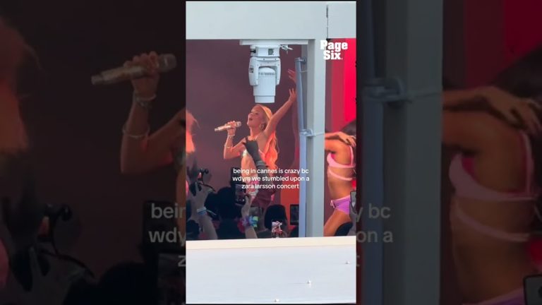 Spotted!!! Queen Zara Larsson performing at Google Beach’s Pride Night in Cannes, France 🌈🏖️ #shorts