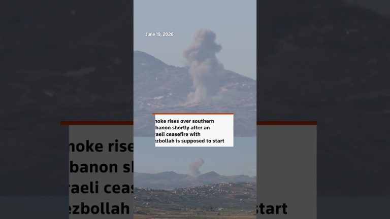 Strikes hit Lebanon after Israel, Hezbollah agreed to ceasefire
