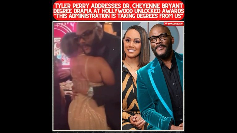 TYLER PERRY SHUTS DOWN DR. CHEYENNE BRYANT DEGREE DEBATE AT HOLLYWOOD UNLOCKED IMPACT AWARDS!