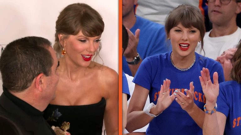 Taylor Swift REACTS to Being the Knicks Good Luck Charm