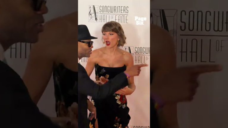 Taylor Swift seemed to brush off Jimmy Jam at the Songwriters Hall of Fame #shorts