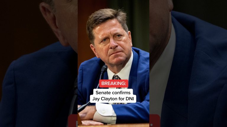 BREAKING: Senate confirms Jay Clayton for DNI