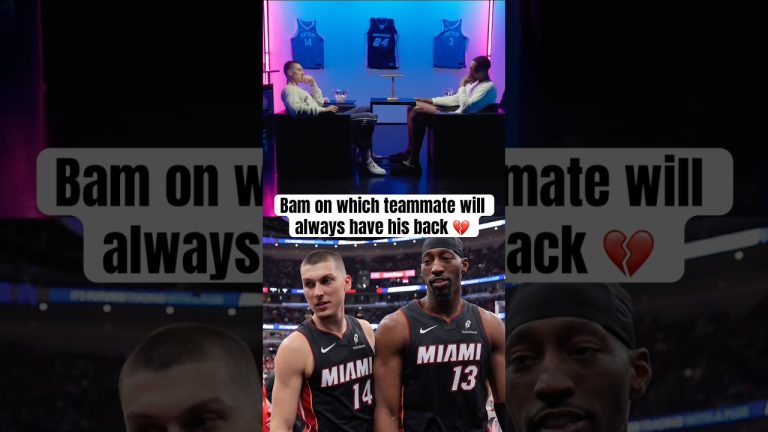 Bam and Tyler Herro were locked in back in Miami 💔 (via @MiamiHEAT)