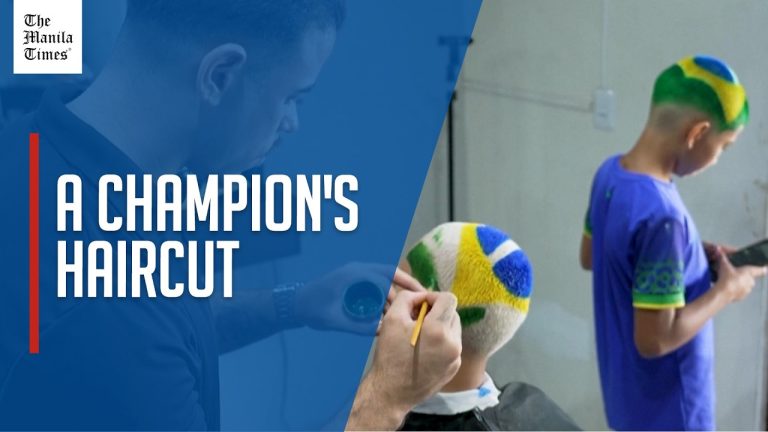 Barber shaves World Cup dreams into Brazilian fans’ hair