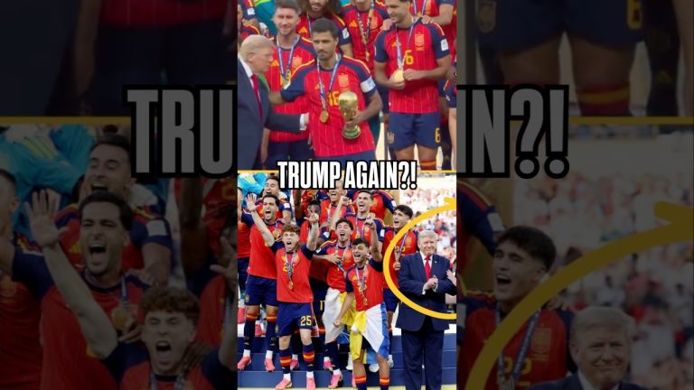 Donald Trump Somehow Stole Spain’s World Cup Celebration… 😭🏆