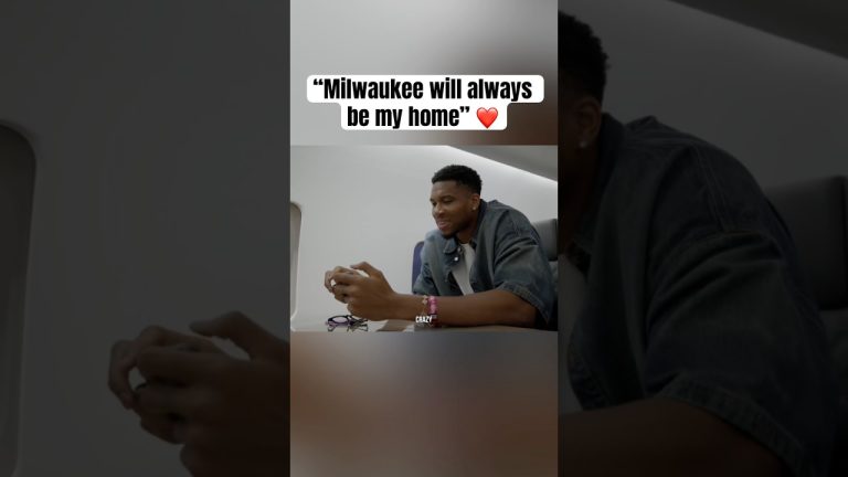 Giannis got emotional watching this video from Bucks fans 🥹