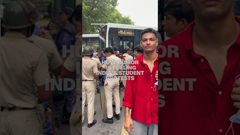 How humor is fueling India’s student protests