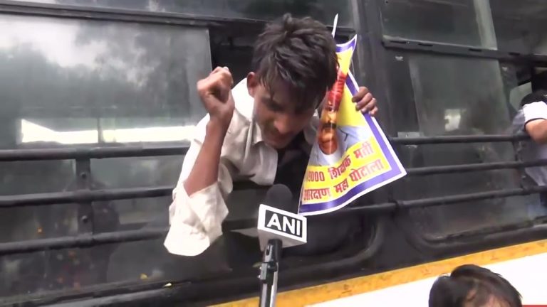 Indian police beat ‘Cockroach’ movement protesters