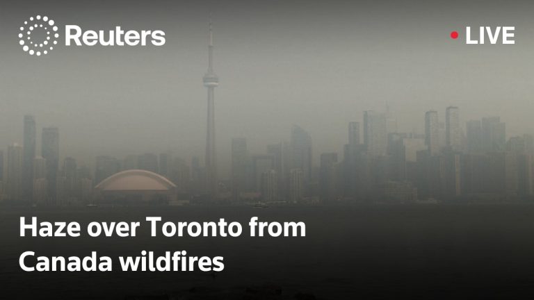 LIVE: Haze over Toronto from Canada wildfires