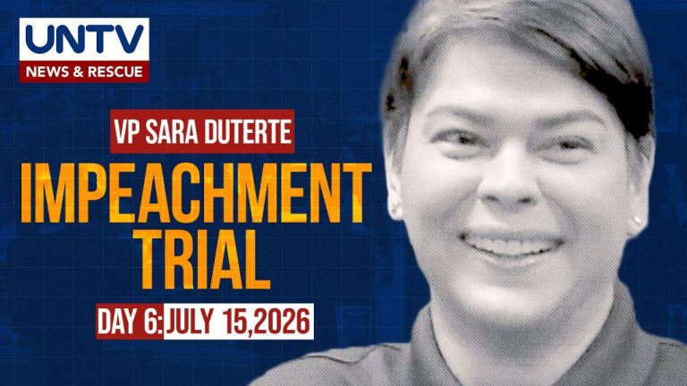 LIVE: Impeachment Trial of Vice President Sara Duterte | DAY 6 – July 15, 2026