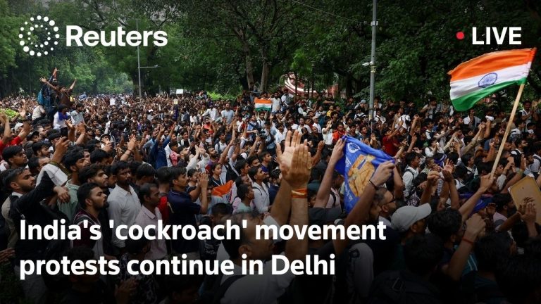 LIVE: India’s ‘cockroach’ movement protests continue in Delhi