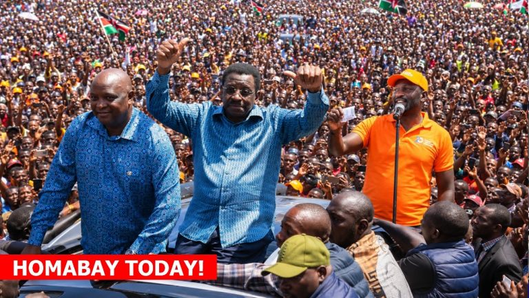 LIVE! JAMES OENGO, SIFUNA STORMS HOMABAY FOR MEGA RALLY DAYS AFTER KISUMU ATTACK