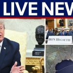 LIVE NEWS: Trump welcomes Lebanese President, Hegseth-Caine Senate hearing, Tracking Bertha & more