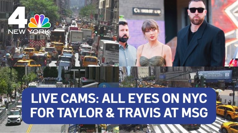 LIVE NOW: Taylor Swift & Travis Kelce Wedding | Live Cameras Around MSG | NBC New York