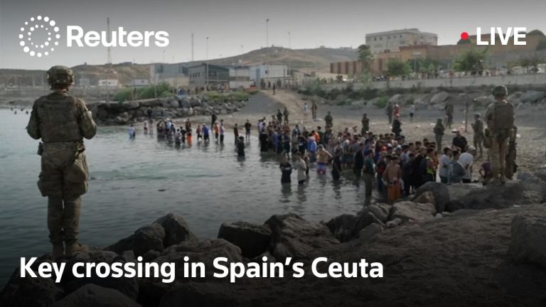 LIVE: View of key border crossing in Spain’s Ceuta