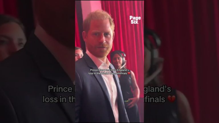 Prince Harry just reacted to England’s loss to Argentina in the World Cup semifinals 💔⚽️ #shorts