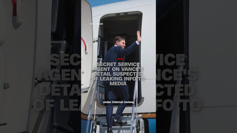 Secret Service agent on Vance’s detail suspected of leaking info