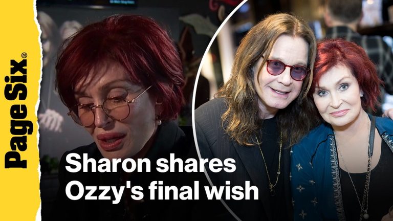 Sharon Osbourne shares Ozzy’s final wish on first anniversary of his death