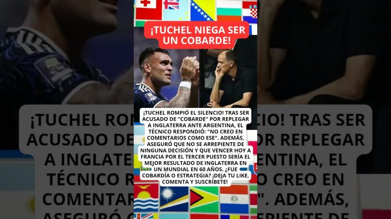 TUCHEL RESPONDE A QUIENES LO LLAMARON “COBARDE”