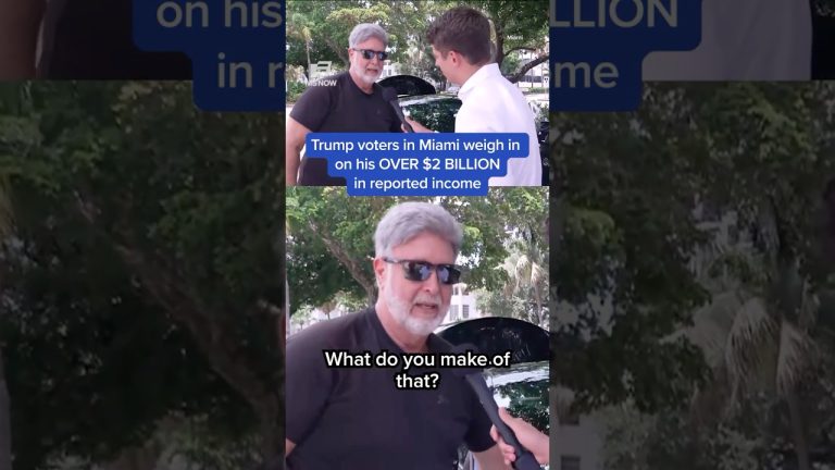 Trump voters in Miami weigh in on his over $2 BILLION in reported income