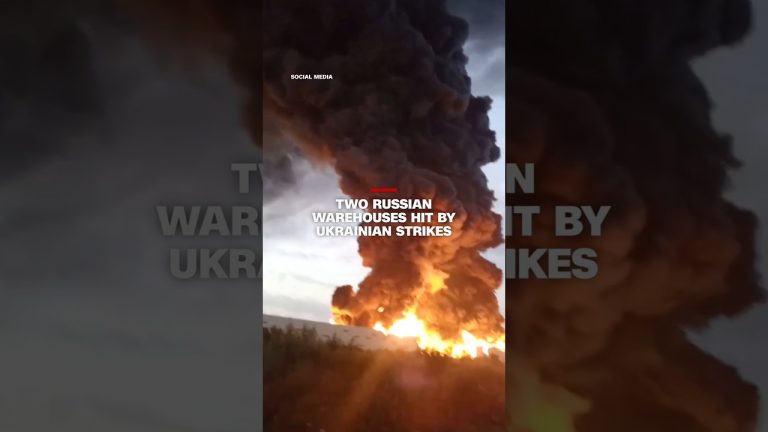 Two Russian warehouses hit by Ukrainian strikes