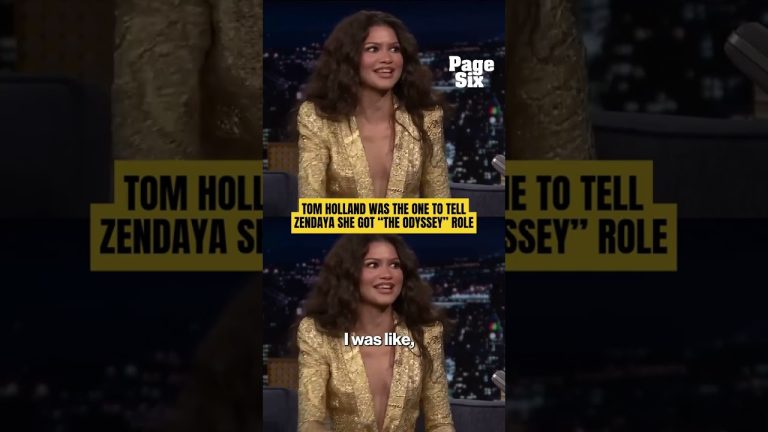Zendaya on Tom Holland landing his role in The Odyssey & telling her she was cast as Athena #shorts