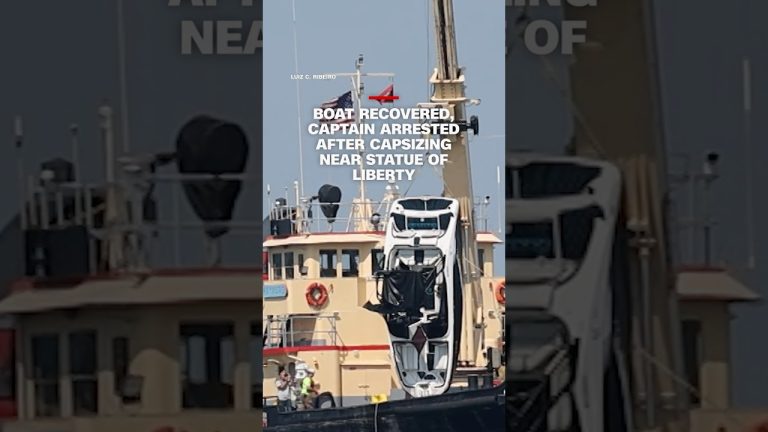 Boat recovered, captain arrested after capsizing near Statue of Liberty