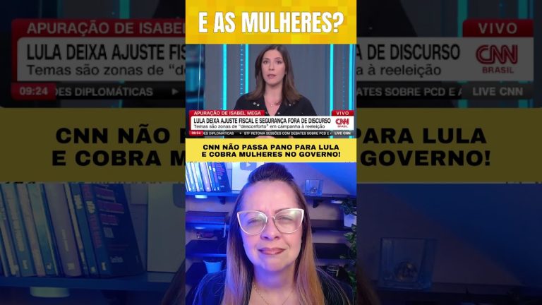 CNN manda na lata do Lula: CADÊ AS MULHERES NO GOVERNO? #brasil #lula #política #noticias