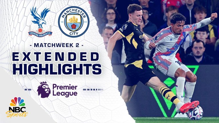 Crystal Palace v. Manchester City | PREMIER LEAGUE HIGHLIGHTS | 8/28/2026 | NBC Sports