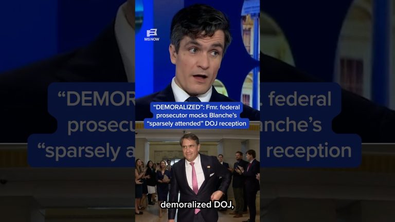 ‘DEMORALIZED’: Fmr. federal prosecutor mocks Blanche’s ‘sparsely attended’ DOJ reception