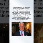 George Hamilton Says He Re-Read His Own Biography After Surgery Left Him “Not Knowing Who I Was”