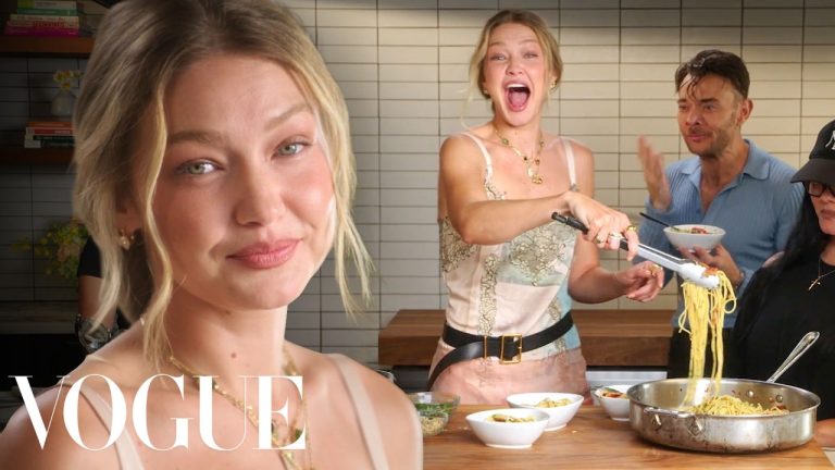 Gigi Hadid Makes Pasta Dinner | Now Serving | Vogue
