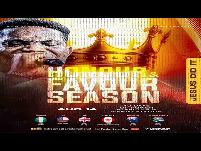 HONOUR AND FAVOUR SEASON || 40DPMM – DAY 33 || NSPPD || 14TH AUGUST 2026