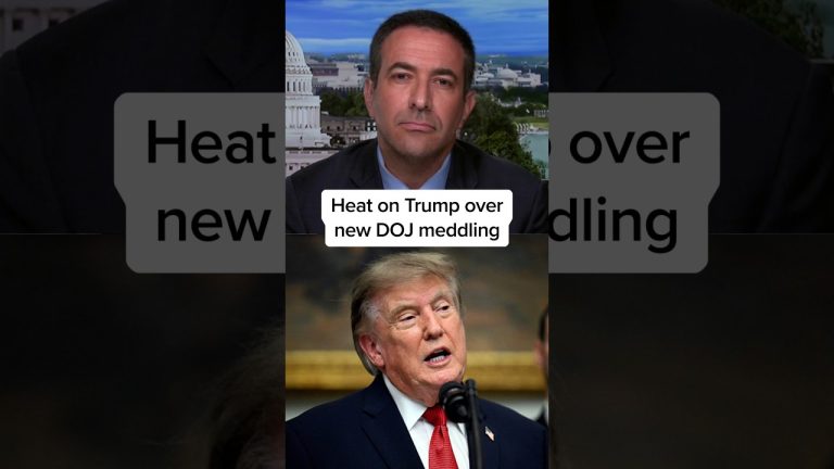 Heat on Trump over new DOJ meddling