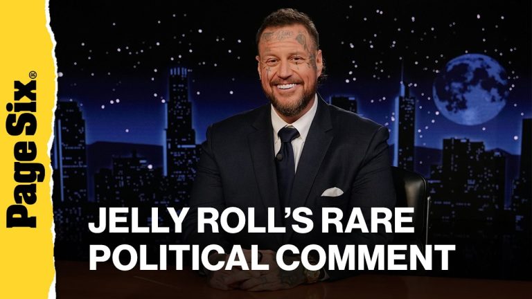 Jelly Roll makes rare comment on his political affiliation after Trump jokes on ‘Jimmy Kimmel Live!’